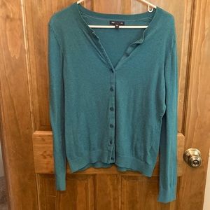 Gap Factory Cardigan Cotton Large Blue